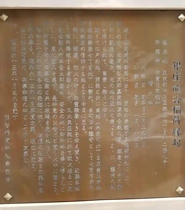 熊谷稲荷神社の歴史