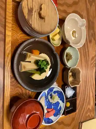 善峯寺の食事