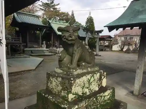 下庄八幡神社の狛犬