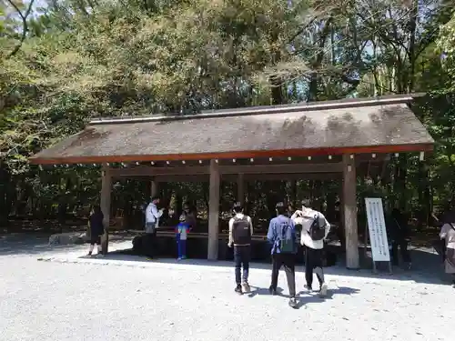 伊勢神宮内宮（皇大神宮）の手水舎