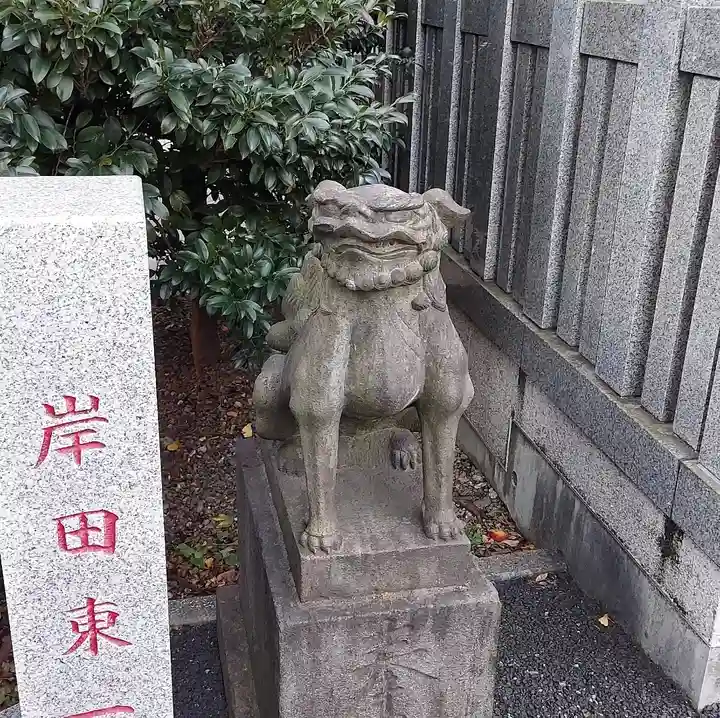 白金氷川神社の狛犬