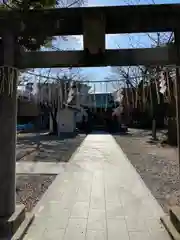 湊新田胡録神社の鳥居