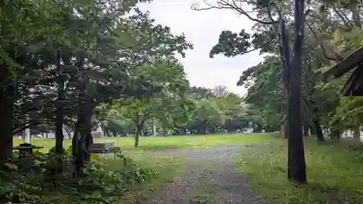 留萌神社の庭園