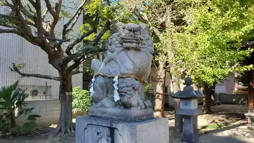 竹塚神社の狛犬