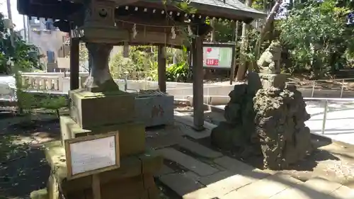 経堂天祖神社の手水舎