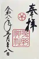 平野神社の御朱印