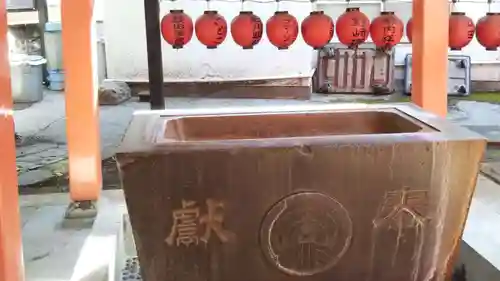 豊栄稲荷神社の手水舎