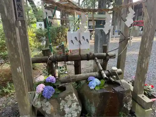 坪沼八幡神社の手水舎