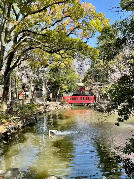 七渡神社(七渡弁天社)の庭園