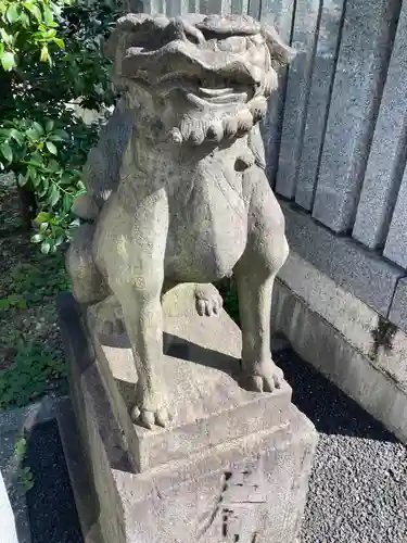 白金氷川神社の狛犬