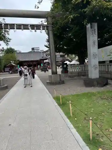 浅草神社の鳥居