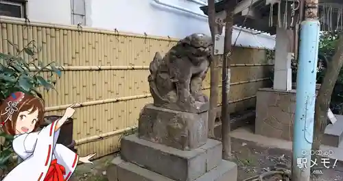 銀杏岡八幡神社の狛犬