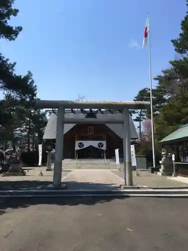 富良野神社の鳥居