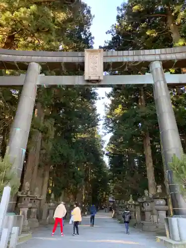 北口本宮冨士浅間神社の鳥居