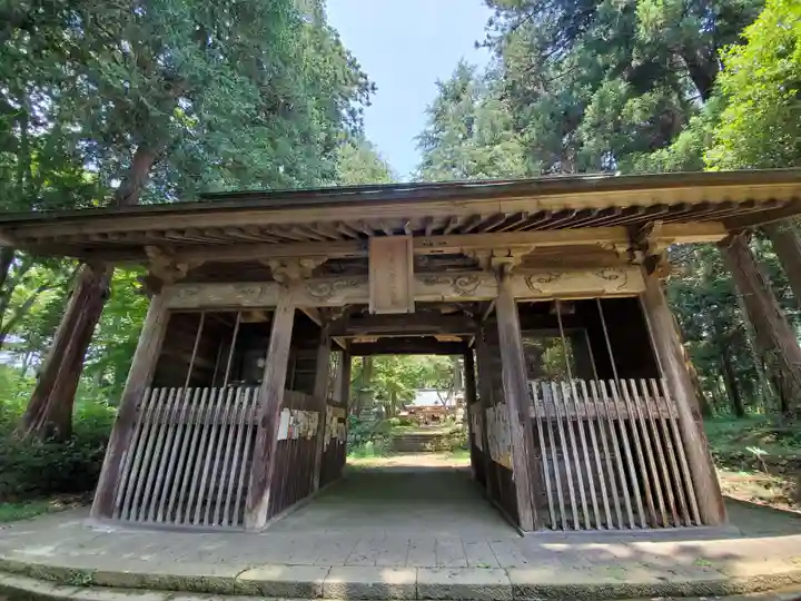 都々古別神社(馬場)の山門・神門