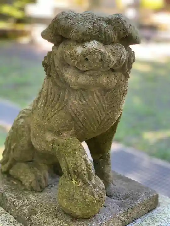 山中浅間神社の狛犬