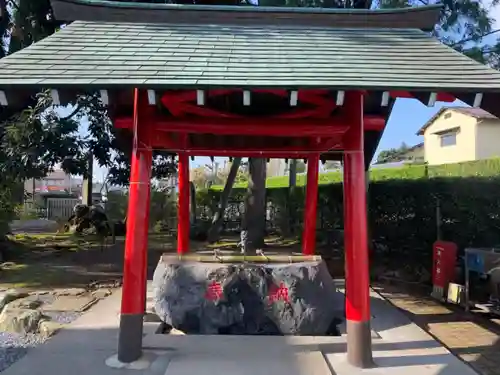 六日市場浅間神社の手水