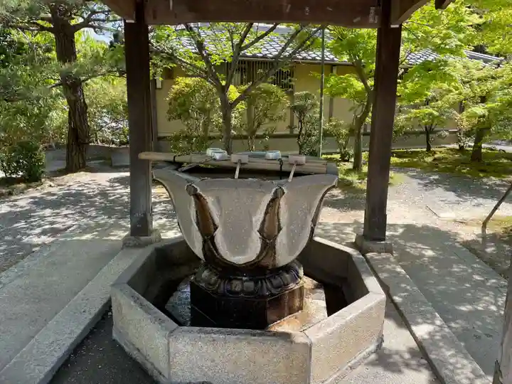 光明寺(粟生光明寺)の手水舎