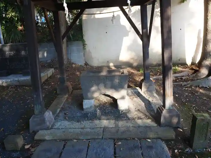 原島神明宮の手水舎