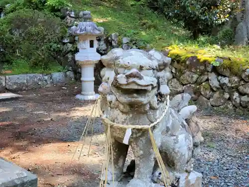 日間神社の狛犬