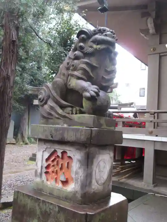 上目黒氷川神社の狛犬