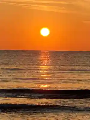 稲佐の浜　弁天島の景色