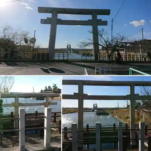 息栖神社の鳥居