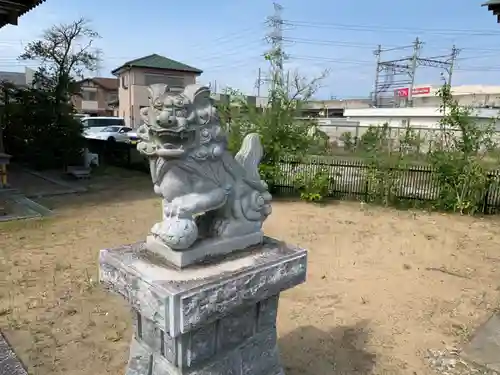 神明神社の狛犬