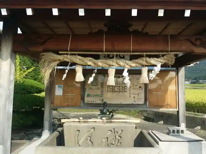 上田八幡神社の手水舎