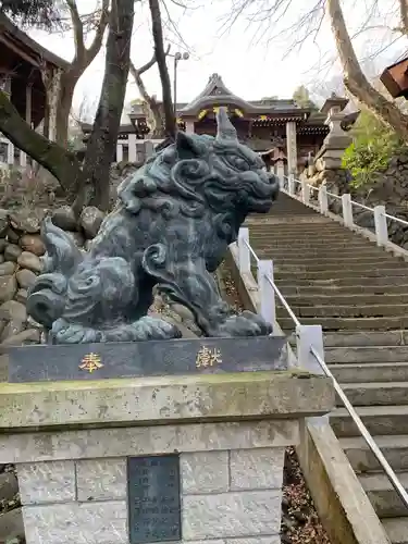 山名八幡宮の狛犬