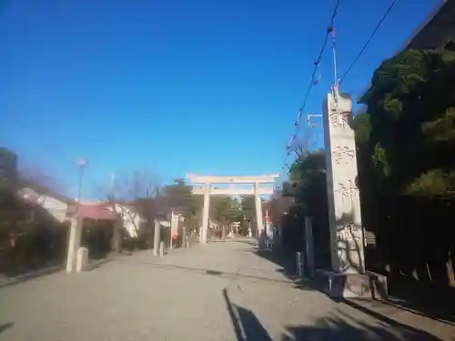 片瀬諏訪神社の鳥居