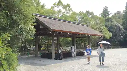 伊勢神宮外宮（豊受大神宮）の手水舎