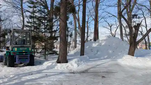 大谷地神社の庭園