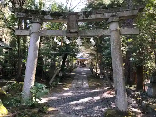 五所駒瀧神社の鳥居