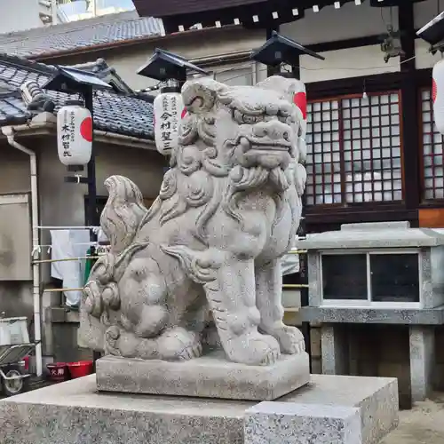 敷津松之宮　大国主神社の狛犬
