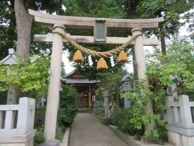 中川熊野神社の鳥居