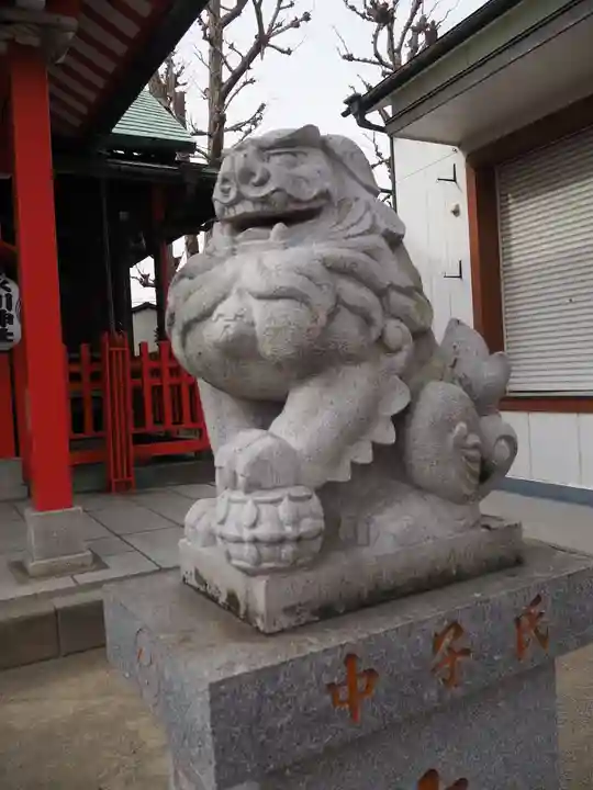 葛飾氷川神社の狛犬