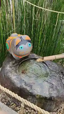 阿豆佐味天神社 立川水天宮の手水舎