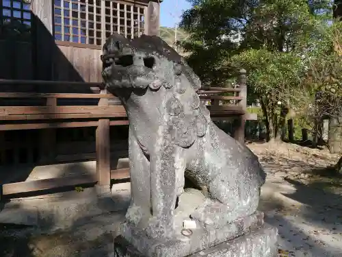 與止日女神社の狛犬