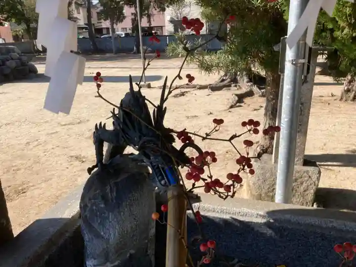 三津厳島神社の手水舎
