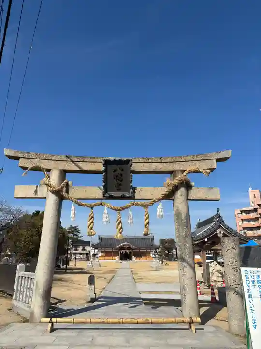 大窪八幡宮の鳥居
