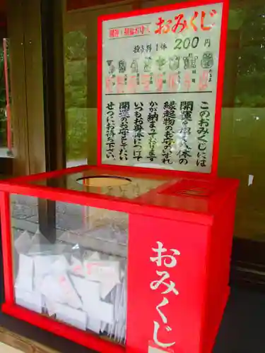 忍　諏訪神社・東照宮　のおみくじ