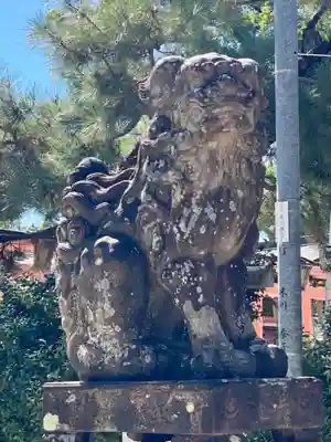 與杼神社の狛犬