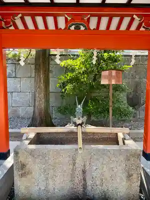 五社神社　諏訪神社の手水舎