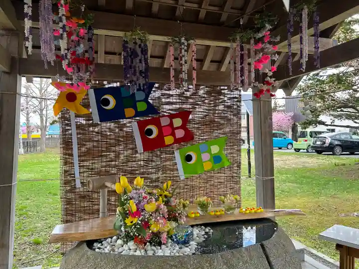 当別神社の手水舎