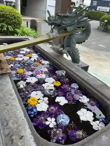 武蔵第六天神社の手水