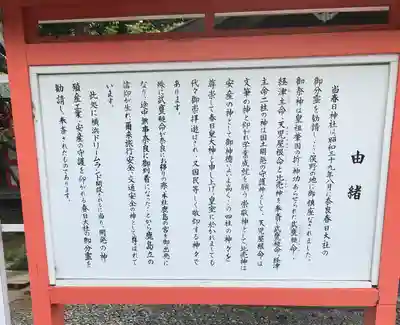 相州春日神社の歴史