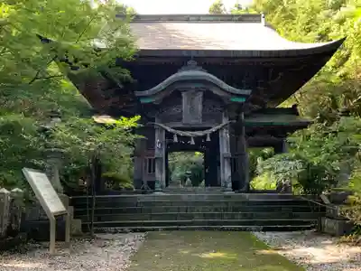柞原八幡宮の山門・神門