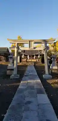 大瀬氷川神社の鳥居