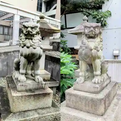 白金氷川神社の狛犬